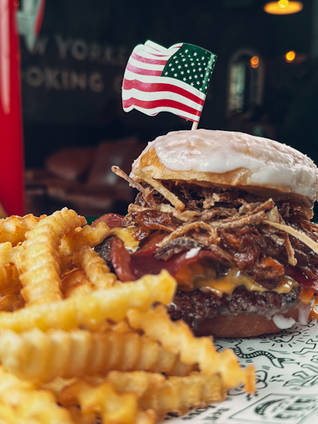 Homer's donut burger